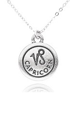 lovely silver zodiac charm necklace